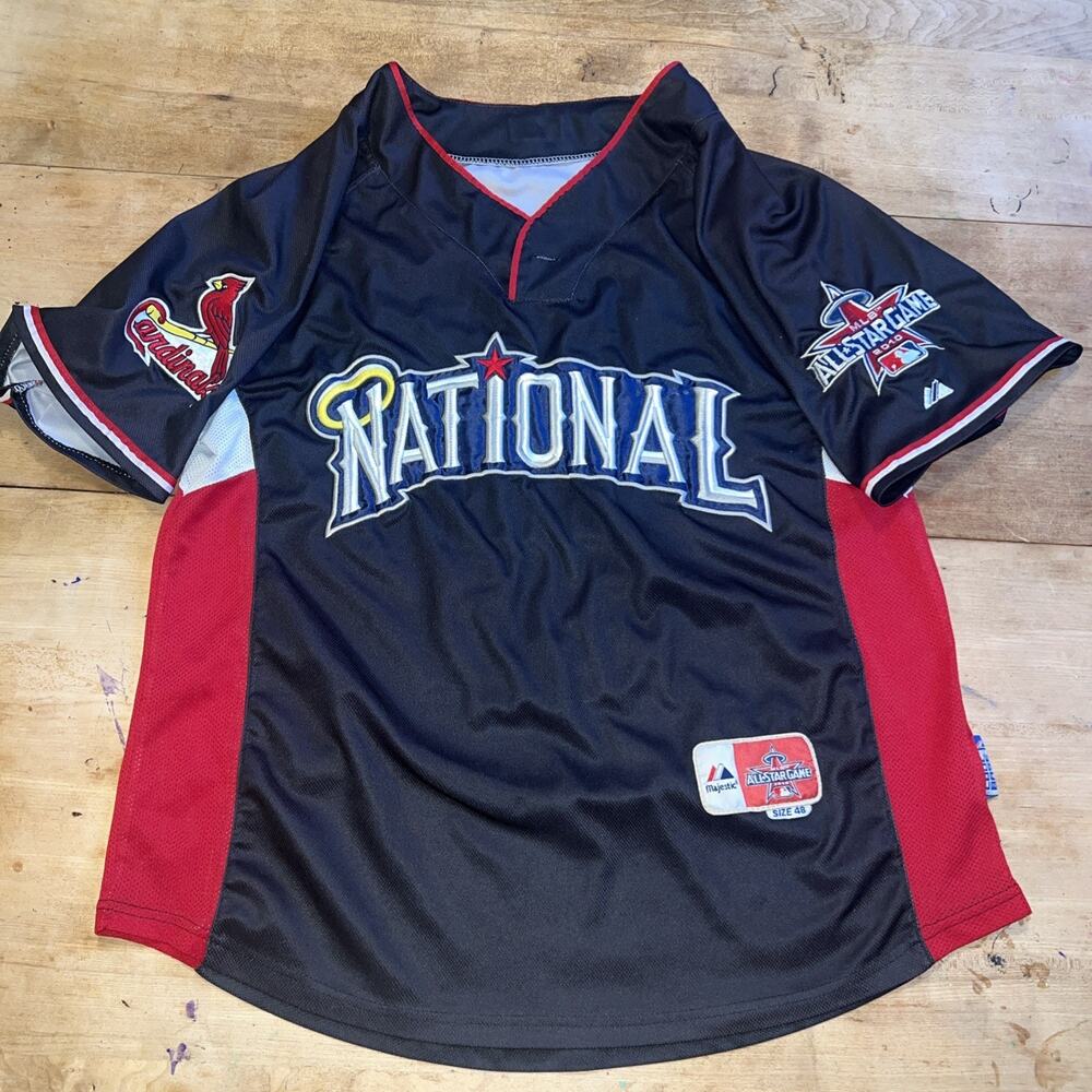 Men's Pujols 5 Cardinals2010 All Star Game CoolBase Authentic Jersey MLB Size 48